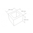Pustak konstrukcyjny betonowy PBK19/19 rysunek techniczny